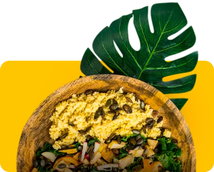 Grain bowl with seeds